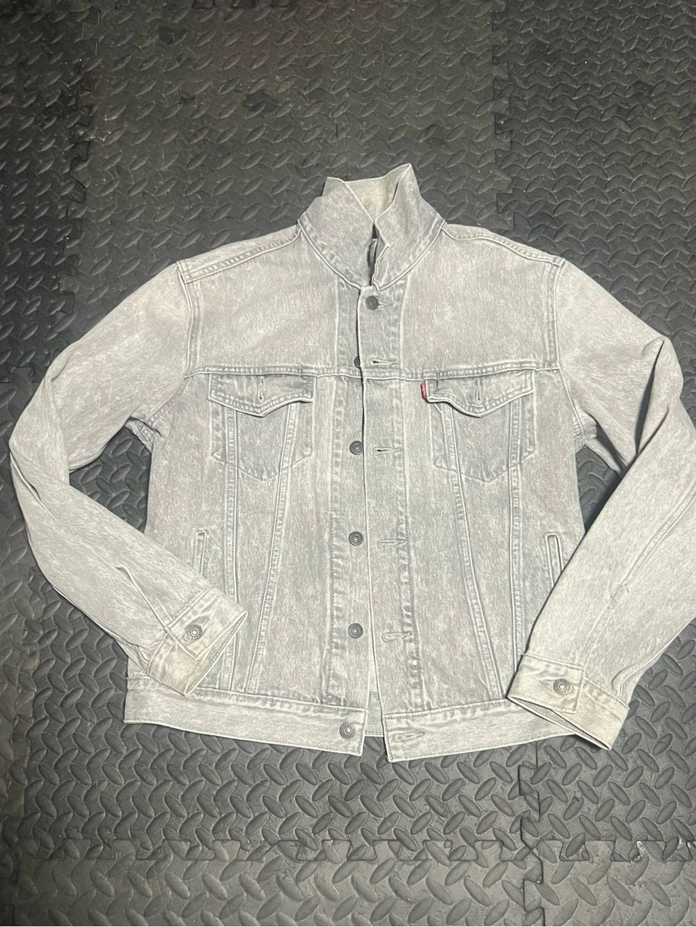 Levi's Light Gray Washed Denim Jacket